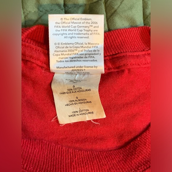 England 2006 FIFA World Cup Red L T Shirt - Picture 4 of 6